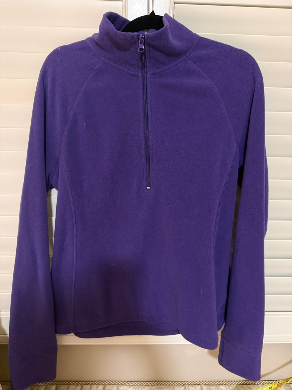 Zella Purple Half-Zip Turtleneck Fleece Pullover 1/4 zip-